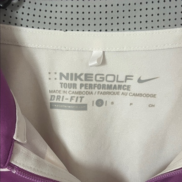 Nike Golf Women's Purple and White Striped Tank Top Size Small - Picture 2 of 5